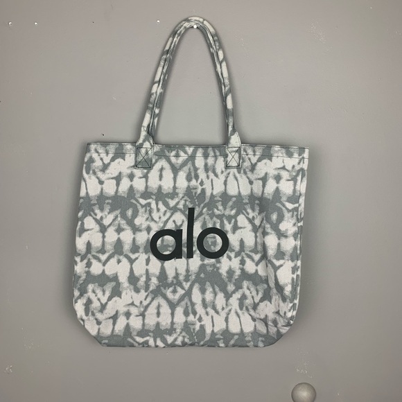 Alo yoga large grey tie dye large shopper tote - Picture 3 of 7